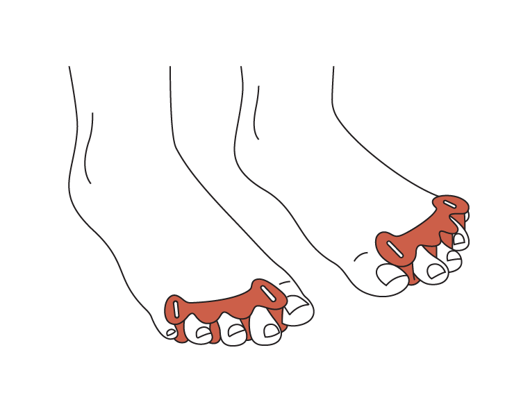 מפרידי בהונות ואופן השימוש בהם