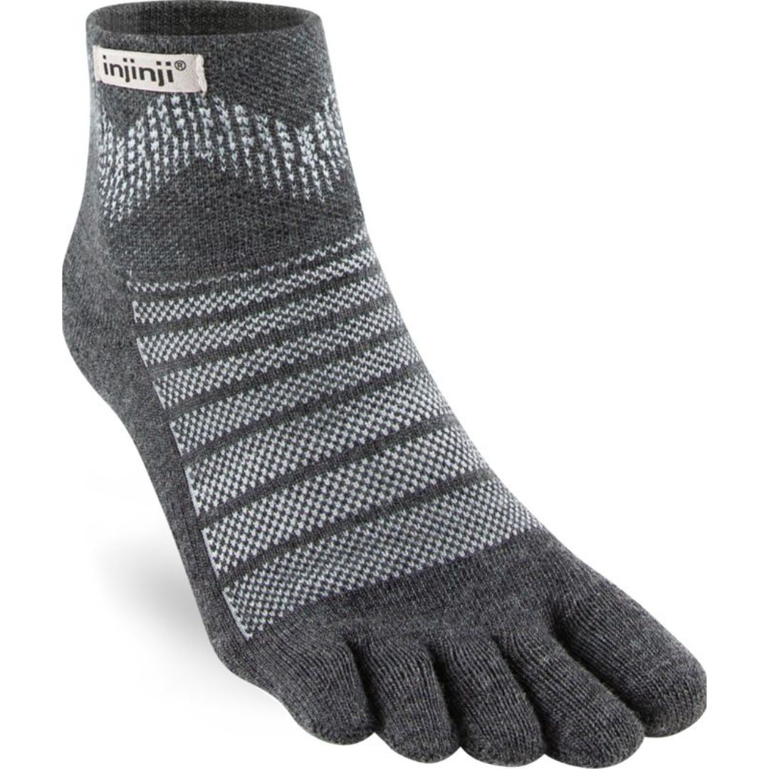 Injinji Women's Ultra Run Crew Sock in Dive
