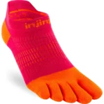 INJINJI WOMEN'S RUN LIGHTWEIGHT NO-SHOW - CHILI, XS/SM 35-40