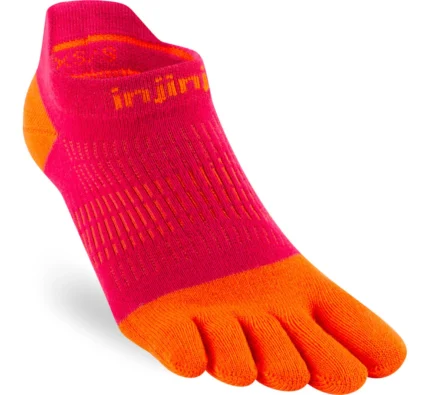 INJINJI WOMEN'S RUN LIGHTWEIGHT NO-SHOW - CHILI, XS/SM 35-40